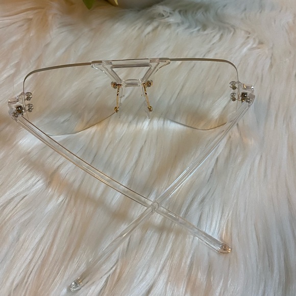 Clear Retro Style Frames NWOT - Picture 3 of 3